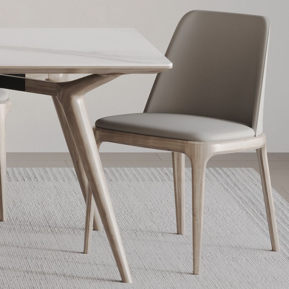 Sintered Stone Dining Set 1/2/5 Pcs Solid Wood Frame Dining Table and Chairs Clearhalo 'Dining Room Sets' 'Dining Tables & Seating' 'dining_room_set' 'furn' 'furn_dining_room_set' 'Furniture' 'Kitchen & Dining Furniture' 1200x1200_44d70e10-b322-4b67-8180-6e307c8becda
