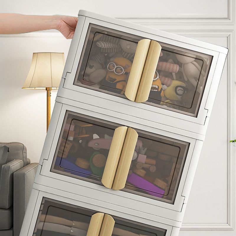 Contemporary Hinged Wardrobe Armoire Plastic Wardrobe Closet