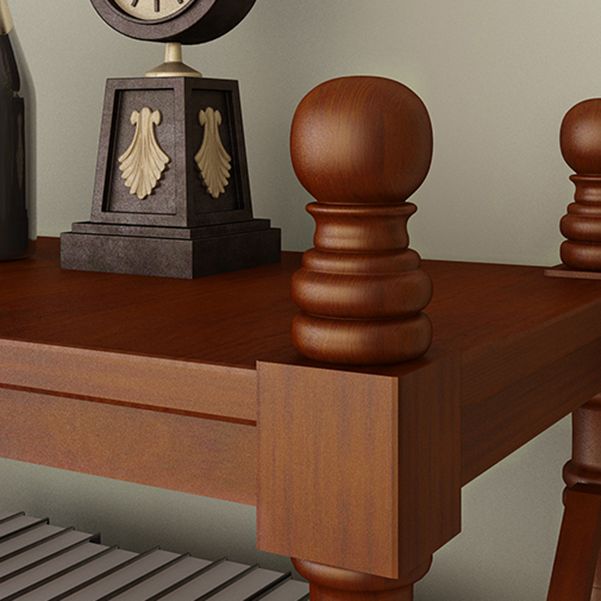 Rectangle Open Storage Bookshelf Nordic Solid Wood Bookshelf with Drawer