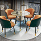Traditional Luxury Dining Table Round Sintered Stone Table with Black Frame Clearhalo ' dining_table' 'Dining Tables & Seating' 'Dining Tables' 'furn' 'furn_dining_table' 'Furniture' 'furniture_dining_table' 'Kitchen & Dining Furniture' 'kitchen&dining_furn' 'kitchen' 'kitchen_dining_table' 1200x1200_44dd548d-7b15-4fa1-8b86-4e21d1fd04cc