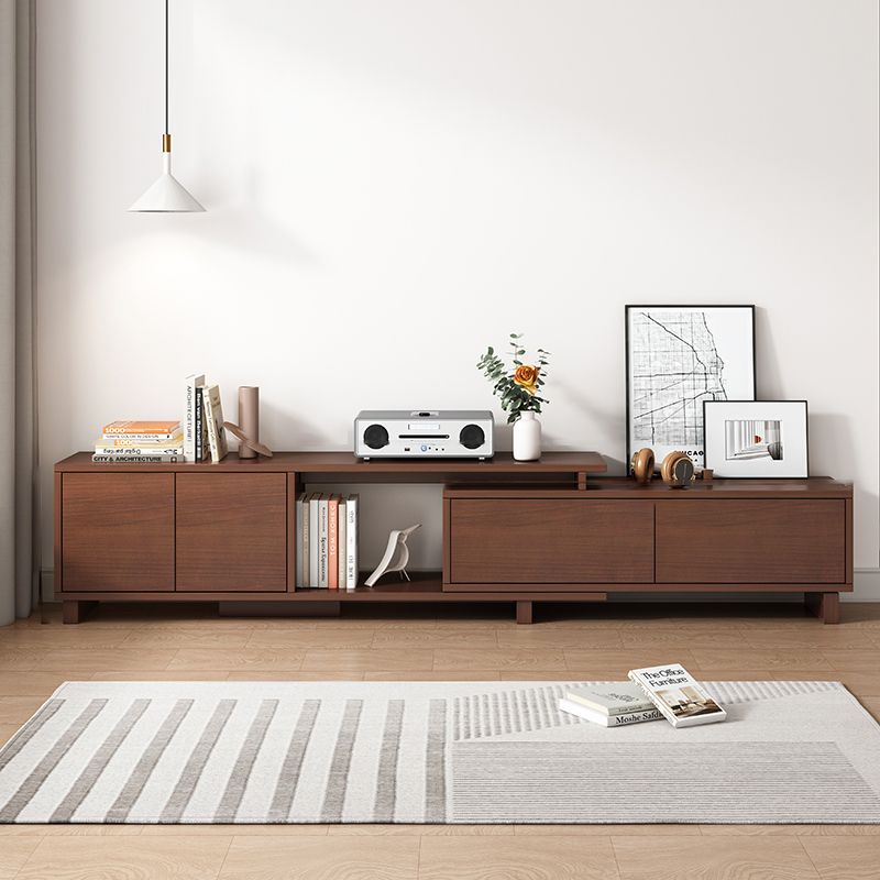 Engineered Wood TV Stand Console Scandinavian TV Console with Cabinet Clearhalo 'furn' 'furn_tv_stands_entertainment_centers' 'Furniture' 'Living Room Furniture' 'TV Stands & Entertainment Centers' 'TV Stands & Media Storage Furniture' 'tv_stands_entertainment_centers' 1200x1200_44dd66f0-b004-4649-ac73-24b32b57d650