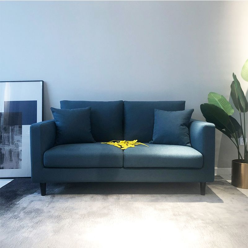 Contemporary Linen Tuxedo Arm Standard Sofa with Loose Back for Living Room Clearhalo 'furn' 'furn_sofas' 'Furniture' 'furniture_sofas' 'kitchen' 'kitchen_sofas' 'Living Room Furniture' 'Sofa' 'sofas' 1200x1200_44dda10d-d7a4-4584-b121-fd6ef0f4697a