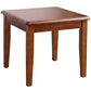 ソリッドウッドスクエアトップサイドテーブル23.6 "高さ4脚エンドテーブル