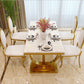 Traditional Luxury Marble Dining Table Rectangle Table with Metal Base in Gold Clearhalo ' dining_table' 'Dining Tables & Seating' 'Dining Tables' 'furn' 'furn_dining_table' 'Furniture' 'furniture_dining_table' 'Kitchen & Dining Furniture' 'kitchen&dining_furn' 'kitchen' 'kitchen_dining_table' 1200x1200_44dec955-a051-4a7e-be50-5fc75ba3d981