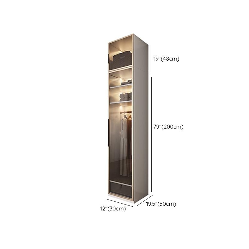 White Colour Wardrobe Armoire Contemporary Style Wooden Wardrobe Closet for Bedroom Clearhalo 'Armoires & Wardrobes' 'armoires_wardrobes' 'Bedroom Furniture' 'furn' 'furn_armoires_wardrobes' 'Furniture' 1200x1200_44ded8e1-6ece-4a12-b5f6-bdee81de8f4d