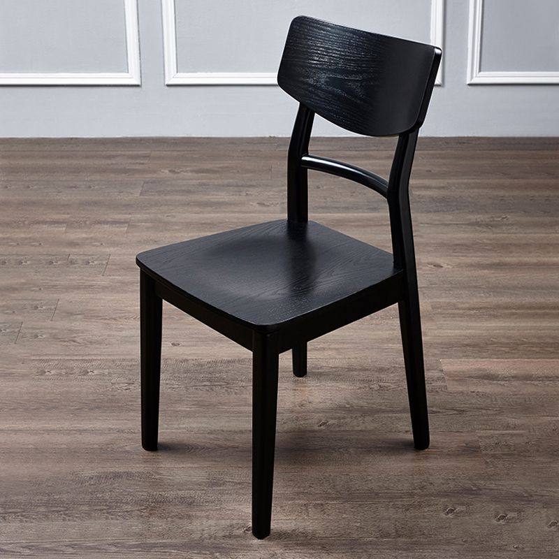 Black Modern Side Chair Solid Wood Dining Chair for Living Room Clearhalo 'Dining Chairs' 'Dining Tables & Seating' 'dining_chair' 'furn' 'furn_dining_chair' 'Furniture' 'Kitchen & Dining Furniture' 1200x1200_44df19d7-6b54-4fe4-9587-37d1280feb4b