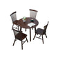 Contemporary Kitchen Dinner Table Solid Wood Round 4 Legs Dining Table