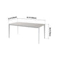 Industrial Sintered Stone Table 4 Legs Base Rectangle Table for Home Clearhalo ' dining_table' 'Dining Tables & Seating' 'Dining Tables' 'Furniture' 'furniture_dining_table' 'Kitchen & Dining Furniture' 'kitchen&dining_furn' 'kitchen' 'kitchen_dining_table' 1200x1200_44e043d8-2e81-4803-8e2f-d7eed4b811ea