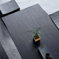 Moderne dubbele voetstuk eettafel houten tafel voor eetkamer