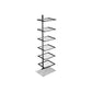 Etagere Metal Bookshelf Contemporary Open Back Bookcase with Shelves