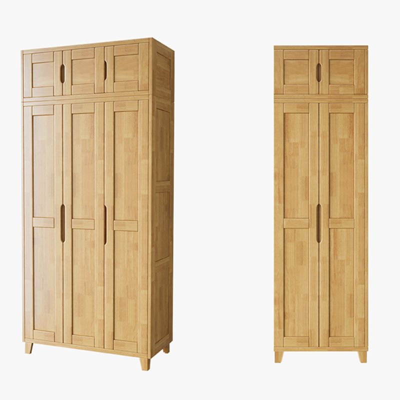 Light Wood Finish Wardrobe Armoire Traditional Wardrobe Cabinet Clearhalo 'Armoires & Wardrobes' 'armoires_wardrobes' 'Bedroom Furniture' 'furn' 'furn_armoires_wardrobes' 'Furniture' 1200x1200_44e2d7ec-65f1-4cc4-a7f1-7f2411b6aea5