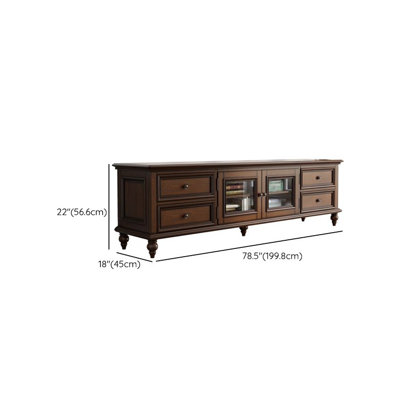 Modern TV Console Wood Media Console Enclosed Storage with Drawer for Home Clearhalo 'furn' 'furn_tv_stands_entertainment_centers' 'Furniture' 'Living Room Furniture' 'TV Stands & Entertainment Centers' 'TV Stands & Media Storage Furniture' 'tv_stands_entertainment_centers' 1200x1200_44e30b42-0a97-4cb2-a77c-f37be723733d