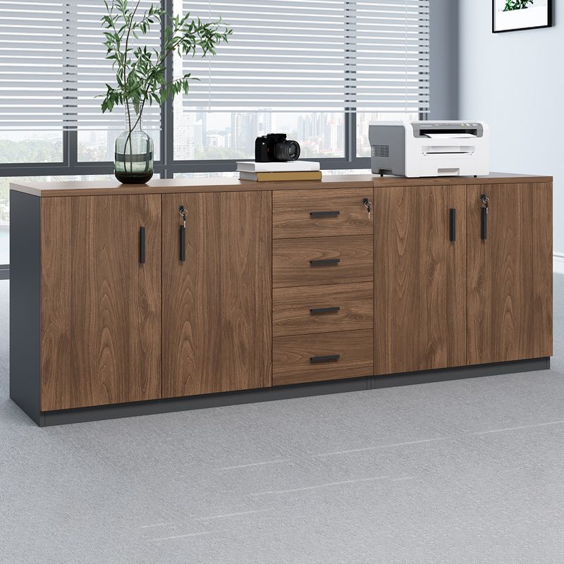 Mobile moderno in legno con chiusura e archiviazione laterale