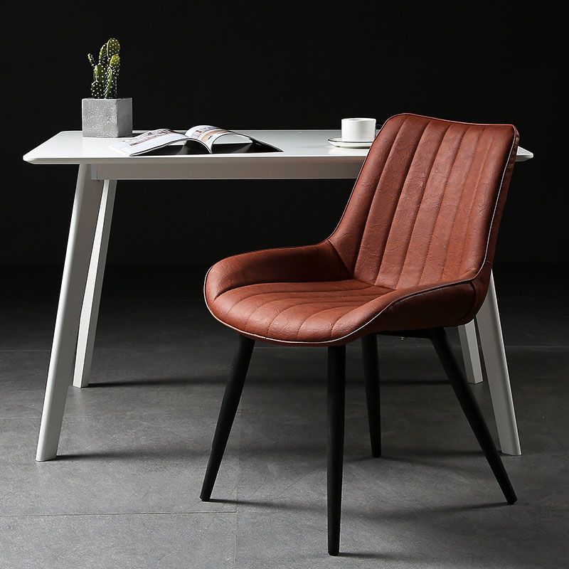 Contemporary Style Dining Chairs Dining Armless Side Chairs with Metal Legs Clearhalo ' kitchen&dining_furn' 'Dining Chairs' 'Dining Tables & Seating' 'dining_chair' 'furn' 'furn_dining_chair' 'Furniture' 'furniture_dining_chair' 'Kitchen & Dining Furniture' 'kitchen' 1200x1200_44e8129e-24fd-40b4-a6ae-b3d892c947df