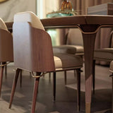 Solid Back Chair Scandinavian Design Armless Leather Dining Chair Clearhalo 'Dining Chairs' 'Dining Tables & Seating' 'dining_chair' 'furn' 'furn_dining_chair' 'Furniture' 'Kitchen & Dining Furniture' 1200x1200_44e81a44-6d47-40d8-aa55-74efe1c7f5be