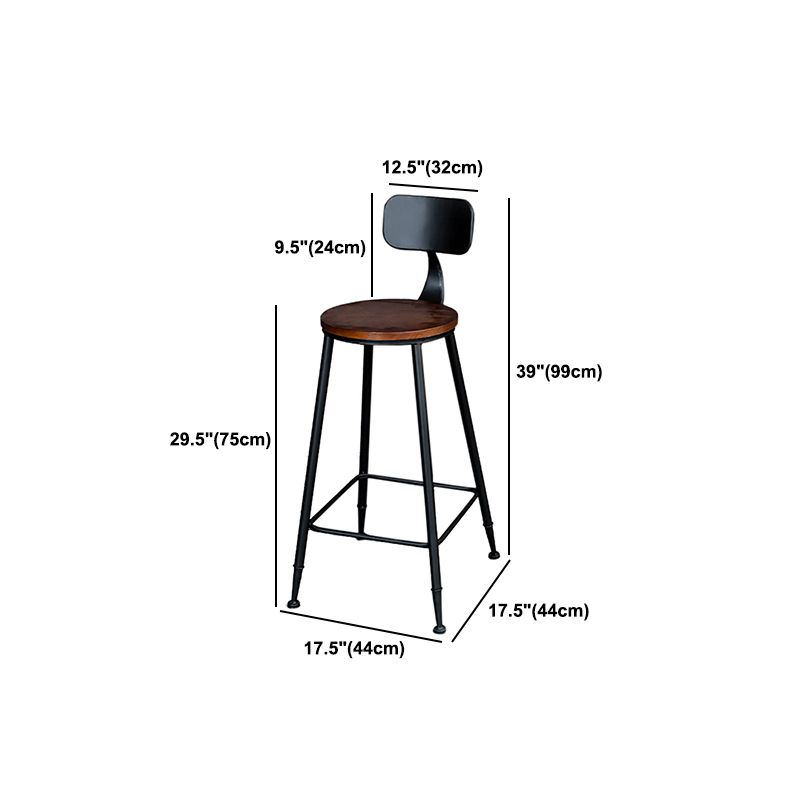 Industrial 1/3/5 Pieces Bar Table Set Round Pine Wood Counter Table with High Stools Clearhalo 'Bar Furniture' 'furn' 'furn_home_bar_bar_sets' 'Furniture' 'Home Bars & Bar Sets' 'home_bar_bar_sets' 'Kitchen & Dining Furniture' 1200x1200_44e842e0-3d24-4e76-9c1d-df7ada3436cf
