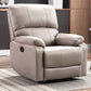 Manial-push terug standaard recliner faux lederen recliner stoel