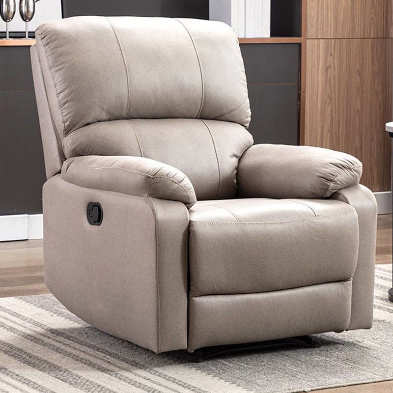 Manial-push terug standaard recliner faux lederen recliner stoel