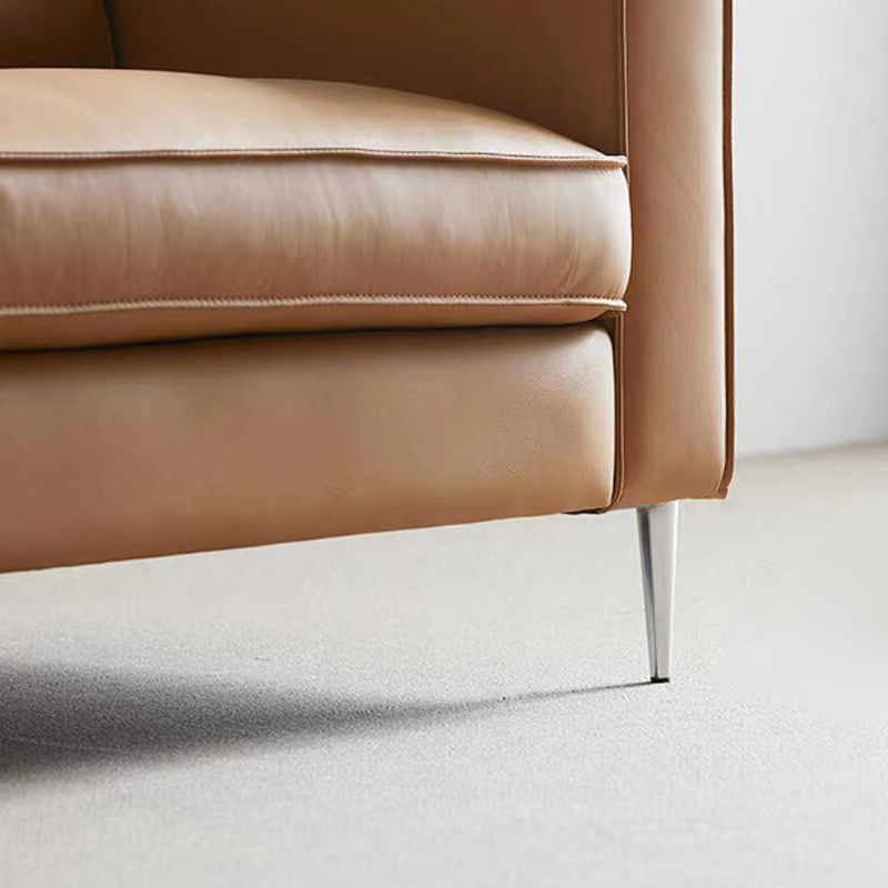 Cushions Faux Leather Square Arm Sofa with Stain Resistant and Waterproof Clearhalo 'furn' 'furn_sofas' 'Furniture' 'furniture_sofas' 'kitchen' 'kitchen_sofas' 'Living Room Furniture' 'Sofa' 'sofas' 1200x1200_44ec913c-6e03-4fc4-89af-4e2db7eb1f1b