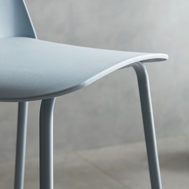 Modern Style Bar-stool Plastic Counter Bar Stool with Metal Legs for Home Clearhalo 'Bar Furniture' 'Bar Stools' 'bar_stools' 'furn' 'furn_bar_stools' 'Furniture' 'Kitchen & Dining Furniture' 1200x1200_44ee13d7-5734-4072-aea6-decdb3ac713f