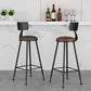 Industrial Armless Backrest Counter Stool Iron Cashier Bar Stool with Leather Cushion Clearhalo 'Bar Furniture' 'Bar Stools' 'bar_stools' 'furn' 'furn_bar_stools' 'furniture_bar_stools' 'Kitchen & Dining Furniture' 'kitchen&dining_furn' 'kitchen' 'kitchen_furn' Furniture' 1200x1200_44eeb822-cc6e-4adb-a663-bb8f4dd1aa57