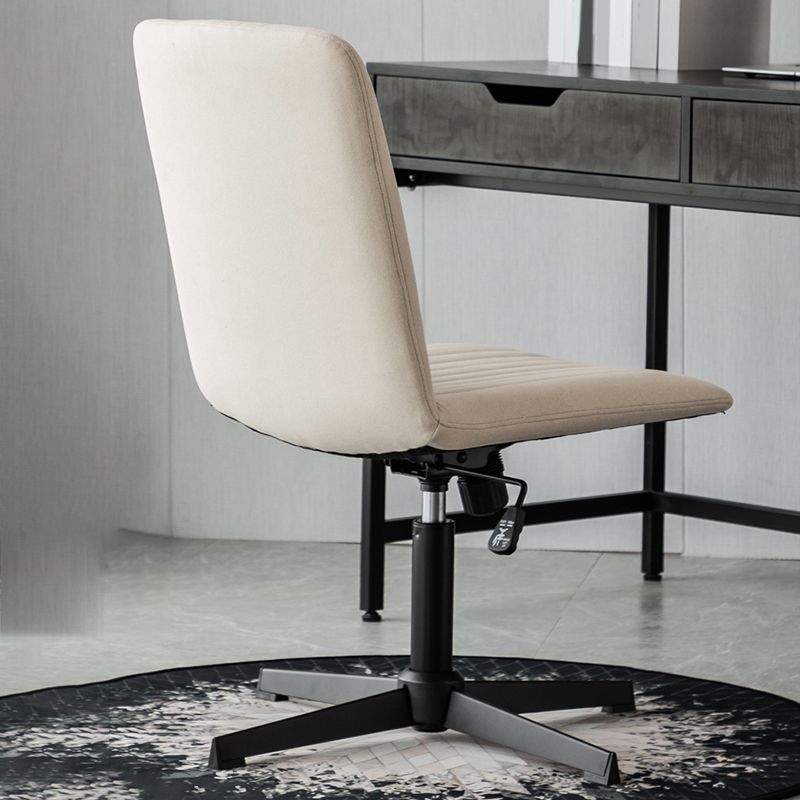 Chaise de bureau sans bras Hauteur de siège réglable sans chaise de bureau ergonomique pénible