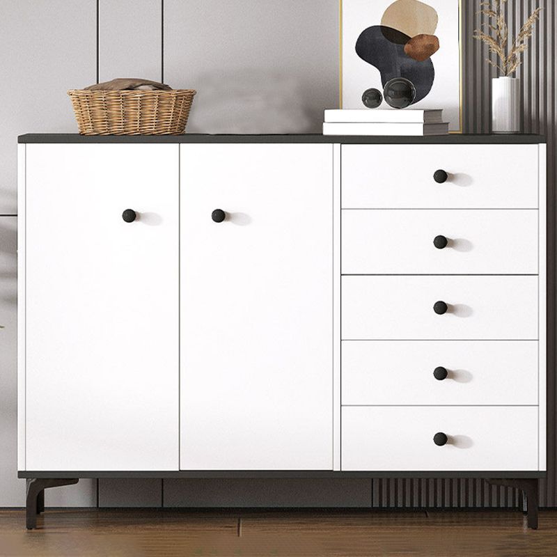 Contemporary 35.43'"Tall Wooden Chest, Rectangle Accent Cabinet with Drawers Clearhalo 'Cabinets & Chests' 'cabinets_chests' 'furn' 'furn_cabinets_chests' 'Furniture' 'Living Room Furniture' 1200x1200_44efd682-f9d2-485b-a77c-363b69b0dc7b