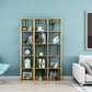 Glam Open Back Bookcase Standard Metal Bookshelf with Shelves Clearhalo 'Bookcases' 'furn' 'furn_bookcases' 'Furniture' 'Office Furniture' 1200x1200_44f14e01-f086-47a0-adcc-aa0180330b33