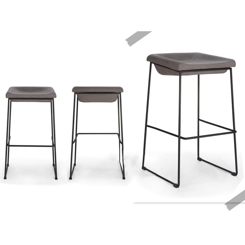 Industrial Style Barstool Indoor Metal Black 4 Legs Bar Stool for Restaurant Clearhalo 'Bar Furniture' 'Bar Stools' 'bar_stools' 'furn' 'furn_bar_stools' 'furniture_bar_stools' 'Kitchen & Dining Furniture' 'kitchen&dining_furn' 'kitchen' 'kitchen_furn' Furniture' 1200x1200_44f199c8-fa14-405a-9c05-16f3656db034