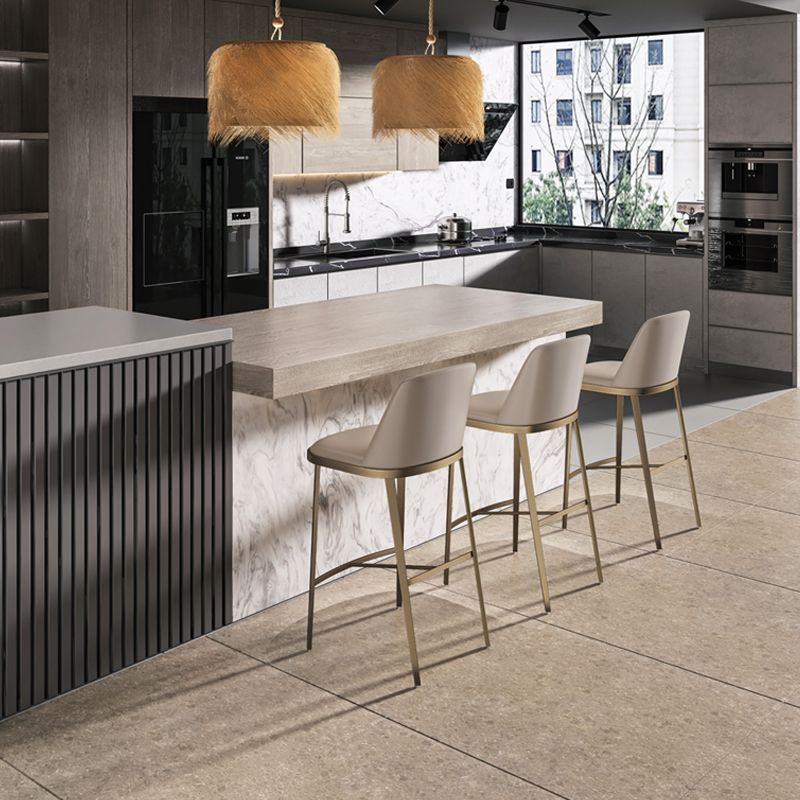 Glam Backrest Armless Counter Stool Iron Bar Stool with Cushion for Cafe Clearhalo 'Bar Furniture' 'Bar Stools' 'bar_stools' 'furn' 'furn_bar_stools' 'Furniture' 'Kitchen & Dining Furniture' 1200x1200_44f226b5-2cb5-4b3a-82e4-0825da161fc3