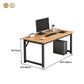 28.7 "H Desk di scrittura contemporanea rettangolare in legno da ufficio