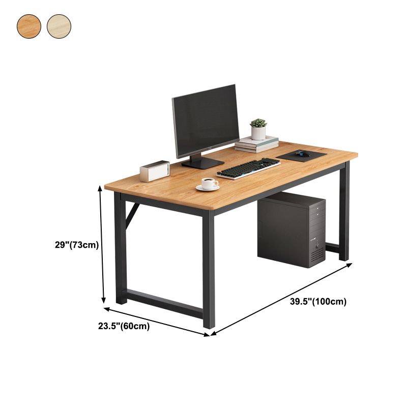 28.7 "H Desk di scrittura contemporanea rettangolare in legno da ufficio