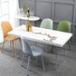 Transparent Base Double Pedestal Table Modern Stone Top Dinner Table Kitchen Home Clearhalo 'Dining Tables & Seating' 'Dining Tables' 'dining_table' 'furn' 'furn_dining_table' 'Furniture' 'furniture_dining_table' 'Kitchen & Dining Furniture' 'kitchen' 'kitchen_dining_table' 1200x1200_44f3f10a-0af9-4585-baa9-8387d3f34bc2