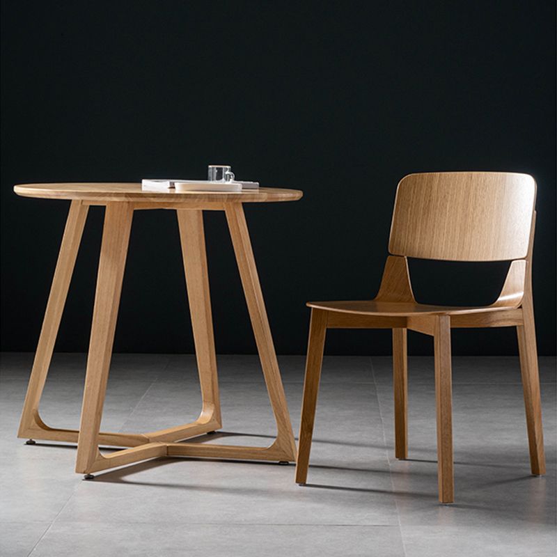 Modern Wood Dining Chair Open Back Dining Armless Side Chairs for Home Clearhalo ' kitchen&dining_furn' 'Dining Chairs' 'Dining Tables & Seating' 'dining_chair' 'furn' 'furn_dining_chair' 'Furniture' 'furniture_dining_chair' 'Kitchen & Dining Furniture' 'kitchen' 1200x1200_44f67574-56c1-470d-a3f0-ea74fe83a6d8