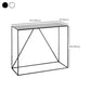 Iron Rectangle Console Table 1-shelf 29.53" Tall Accent Table for Hall Clearhalo 'Console Tables' 'console_tables' 'Entry & Mudroom Furniture' 'furn' 'furn_console_tables' 'Furniture' 1200x1200_44f709fd-9da0-4b6d-909c-a7b9c5c7ae28