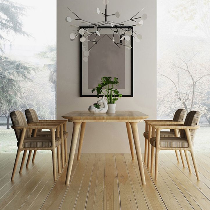 Rectangle Contemporary Dining Table Pine Wood Top Table with 4 Legs Clearhalo ' dining_table' 'Dining Tables & Seating' 'Dining Tables' 'furn' 'furn_dining_table' 'Furniture' 'furniture_dining_table' 'Kitchen & Dining Furniture' 'kitchen&dining_furn' 'kitchen' 'kitchen_dining_table' 1200x1200_44f74e37-5838-4a8b-bdd6-066b0dbc78de