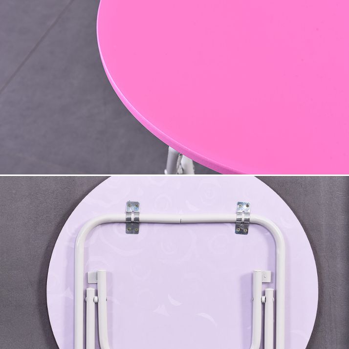 Folding Dining Table Set with Round Top and White Base Table Set for Home Use Clearhalo 'Dining Room Sets' 'Dining Tables & Seating' 'dining_room_set' 'furn' 'furn_dining_room_set' 'Furniture' 'furniture_dining_room_set' 'Kitchen & Dining Furniture' 'kitchen&dining_furn' 'kitchen' 1200x1200_44f9b966-0828-4b3f-8488-78230b43547f