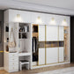 White Modern Wardrobe Armoire Wooden Wardrobe Cabinet with Drawer