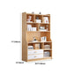 Contemporary Style Standard Bookshelf 11.8-Inch Wide Engineered Wood Bookcase for Home