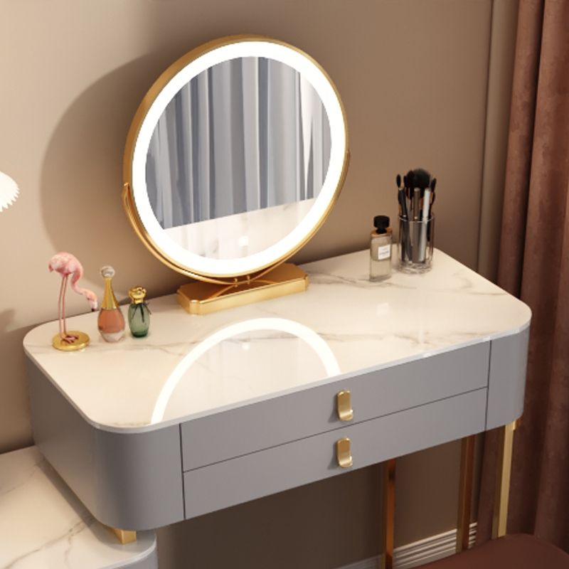 Conseyador de piedra contemporáneo Cosferante de tocador de dormitorio Descripción de tocador con cajón