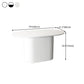 Modern White Top Dining Table Oval Dining Table with Wooden Base Clearhalo ' dining_table' 'Dining Tables & Seating' 'Dining Tables' 'furn' 'furn_dining_table' 'Furniture' 'furniture_dining_table' 'Kitchen & Dining Furniture' 'kitchen&dining_furn' 'kitchen' 'kitchen_dining_table' 1200x1200_44fc3ff7-738e-4b3e-9b56-d6d0a4943925