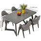 Standard Wood Dining Table with 2 Black Metallic Legs for Dining Furniture Clearhalo 'Dining Room Sets' 'Dining Tables & Seating' 'dining_room_set' 'furn' 'furn_dining_room_set' 'Furniture' 'furniture_dining_room_set' 'Kitchen & Dining Furniture' 'kitchen&dining_furn' 'kitchen' 1200x1200_44fd38d7-485e-4af4-ac66-a8410dae75c3