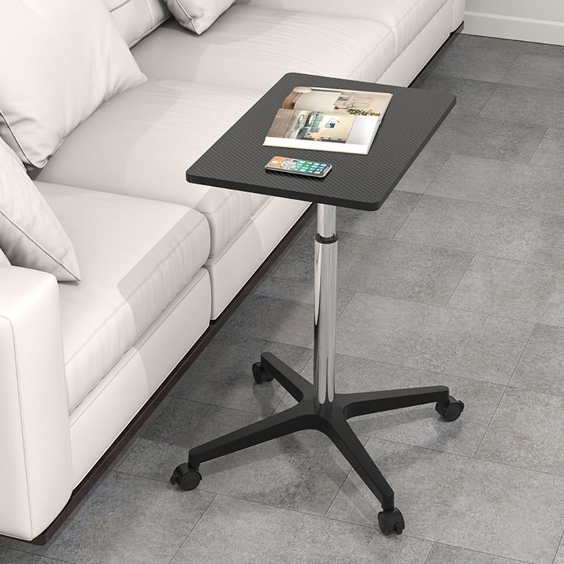 Escritorio de pie de madera artificial con ruedas de ruedas de ruedas para dormitorio para dormitorio