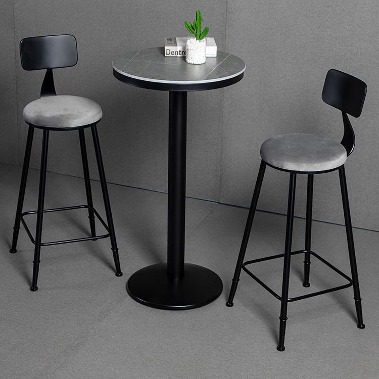 Industrielles 1/2/3-teiliges rundes Bartisch-Set aus Sinterstein-Bistro-Set für den Heimgebrauch