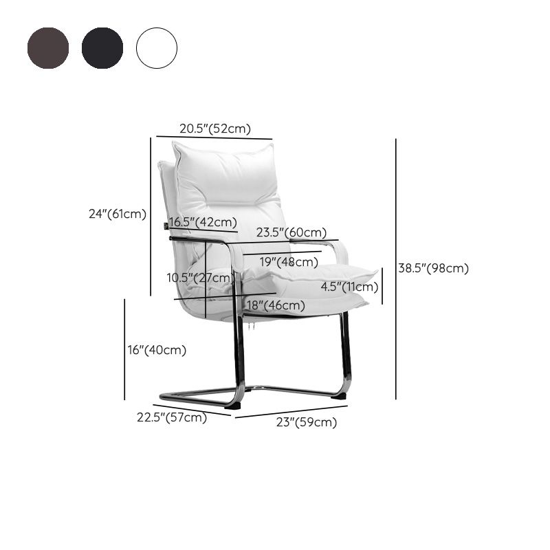 Vaste wapenstoel Modern geen pijnlijk lederen bureaustoel
