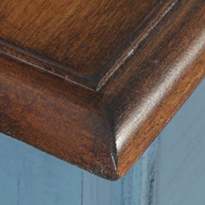 Coffre de rangement pour chambre à coucher, coffre vertical nautique en bois avec tiroirs