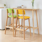 Mesa de bar rectangular de estilo contemporáneo, mesa de comedor de madera para el hogar