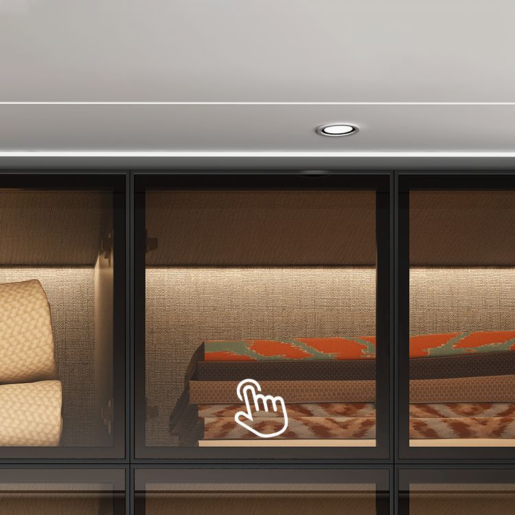 現代的なスタイルのワードローブグレーカラー木製ワードローブクローゼット