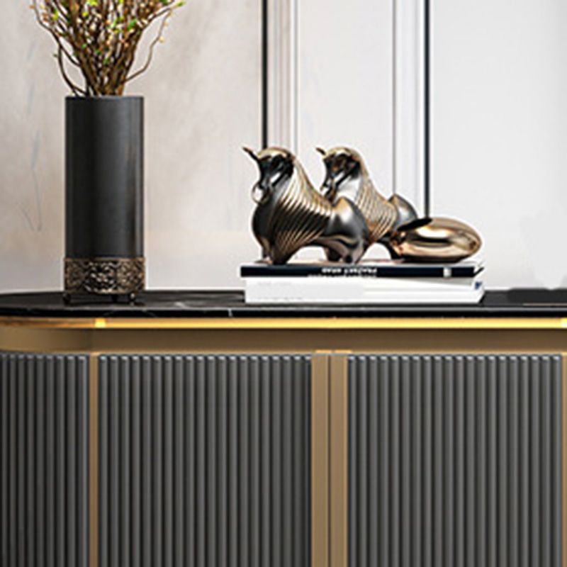 4-Door Buffet Sideboard Glam Cabinets Dining Buffet for Living Room Clearhalo 'buffet_sideboard' 'Buffets & Sideboards' 'furn' 'furn_buffet_sideboard' 'Furniture' 'Kitchen & Dining Furniture' 1200x1200_450c7896-eaf1-4eee-bbc2-8112697b47c3