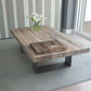 Rectangle Solid Wood Coffee Table Brown Sled Cocktail Table, 17.71" High Clearhalo 'Coffee & Accent Tables' 'Coffee Tables' 'coffee_tables' 'furn' 'furn_coffee_tables' 'Furniture' 'Living Room Furniture' 1200x1200_450cbb2e-4edb-463c-ad9d-2b61e7b7a610
